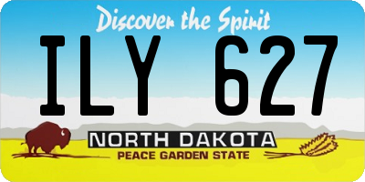 ND license plate ILY627