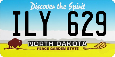 ND license plate ILY629