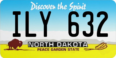 ND license plate ILY632