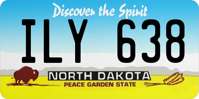 ND license plate ILY638