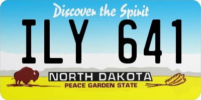 ND license plate ILY641