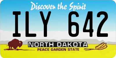 ND license plate ILY642