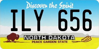 ND license plate ILY656
