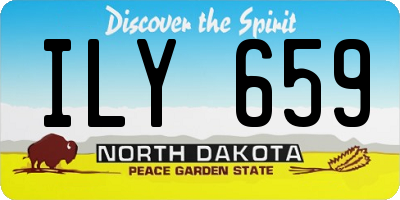 ND license plate ILY659