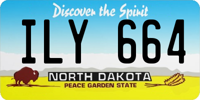 ND license plate ILY664