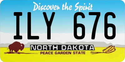 ND license plate ILY676