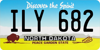 ND license plate ILY682