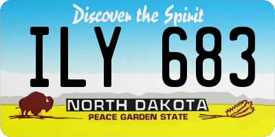 ND license plate ILY683