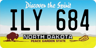 ND license plate ILY684