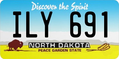 ND license plate ILY691
