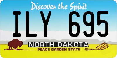ND license plate ILY695