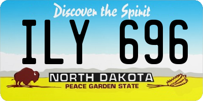 ND license plate ILY696