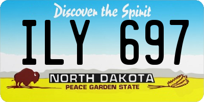 ND license plate ILY697