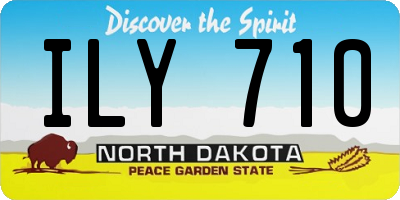 ND license plate ILY710