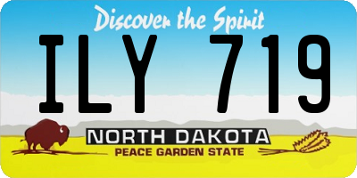 ND license plate ILY719