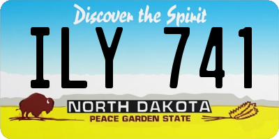 ND license plate ILY741