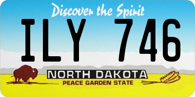 ND license plate ILY746