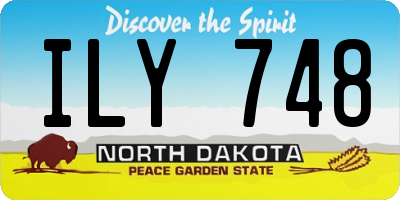 ND license plate ILY748