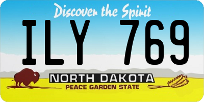 ND license plate ILY769
