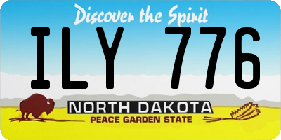 ND license plate ILY776