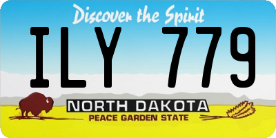 ND license plate ILY779