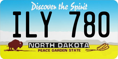 ND license plate ILY780