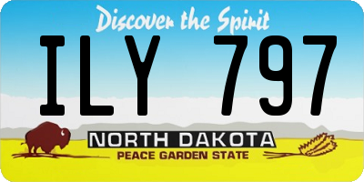 ND license plate ILY797