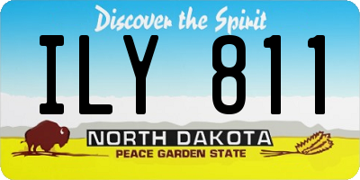 ND license plate ILY811