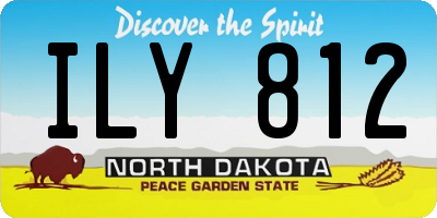 ND license plate ILY812