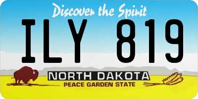 ND license plate ILY819