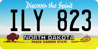 ND license plate ILY823