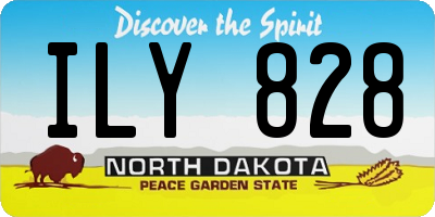 ND license plate ILY828