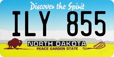 ND license plate ILY855
