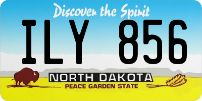 ND license plate ILY856