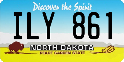ND license plate ILY861