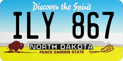ND license plate ILY867