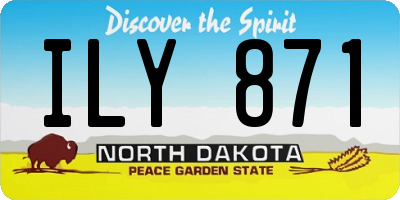 ND license plate ILY871