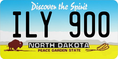 ND license plate ILY900