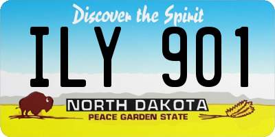 ND license plate ILY901