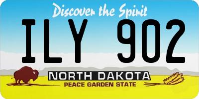 ND license plate ILY902