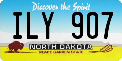 ND license plate ILY907