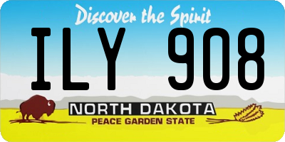 ND license plate ILY908