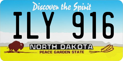 ND license plate ILY916