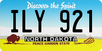 ND license plate ILY921
