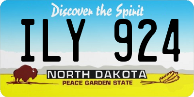 ND license plate ILY924