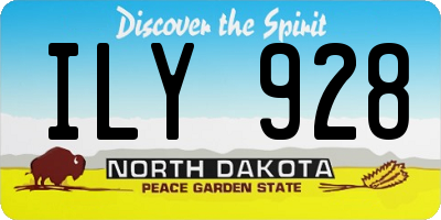 ND license plate ILY928