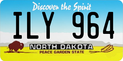 ND license plate ILY964