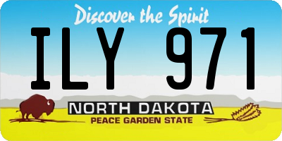 ND license plate ILY971