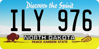ND license plate ILY976