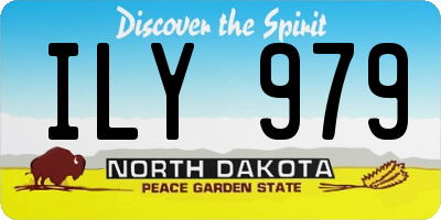 ND license plate ILY979